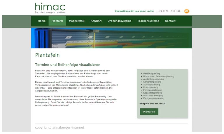 Himac Betriebsorganisation