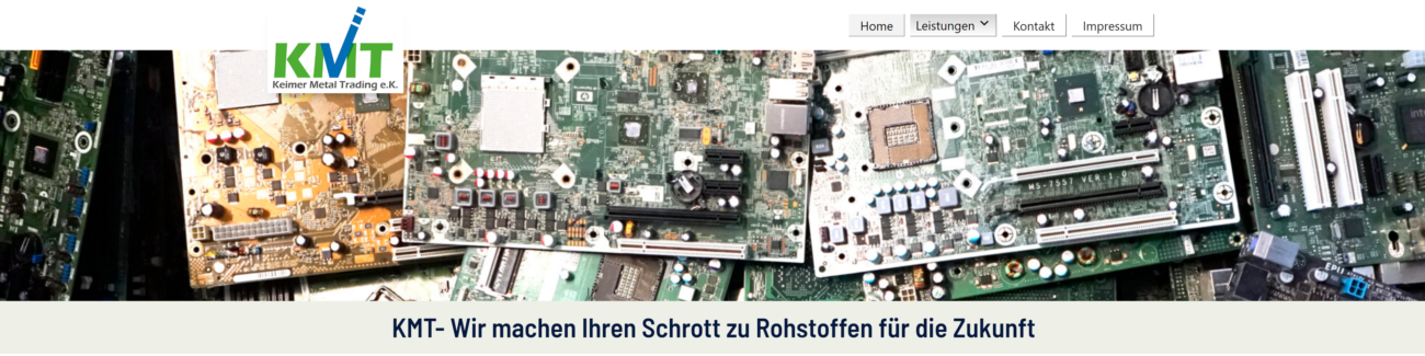KMT- Wir machen Ihren Schrott zu Rohstoffen für die Zukunft​