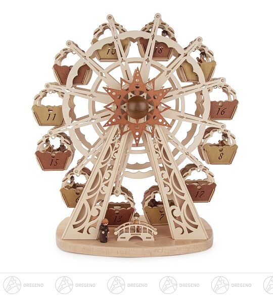 Mobile Agentur für Internet und Online Marketing aus Annaberg-Buchholz Mit 12 doppelt bestückten Gondeln bietet er Platz für 24 kleine Überraschungen (oder 12 doppelt so große). Das Beste: Sie können das Riesenrad manuell drehen, um zur nächsten Überraschung zu gelangen – das macht das Warten auf Weihnachten zum echten Vergnügen für Groß und Klein.